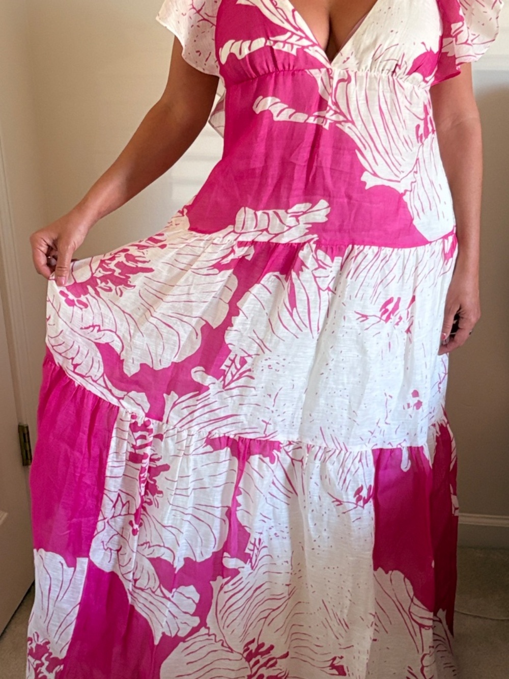 Linen-Silk Banana Republic Maxi dress.
